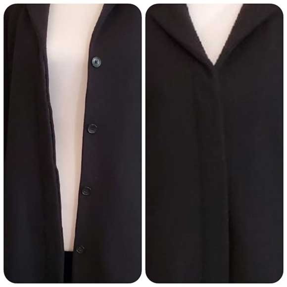 GAP Black,WOOL Blend Winter Topcoat Size-Small-EUC - Picture 4 of 5